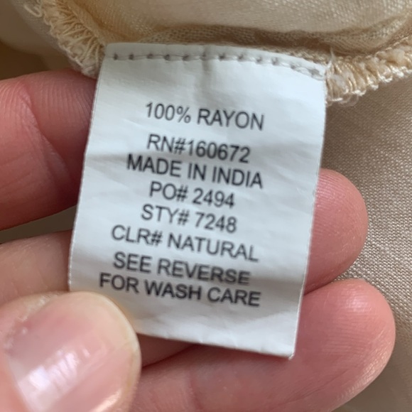 Spiagga Dolce ivory/ cream embroidered boho flared sleeves tie-front top size sm - Picture 7 of 9